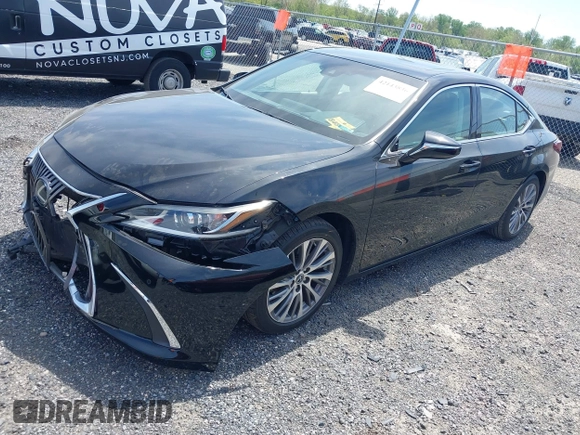 2019 Lexus ES 350 with VIN 58ABZ1B12KU038078, listed as a IAAI auction lot 42143836 with 50,741 mi miles and . Bid and sale history available at DreamBid. Image 2.