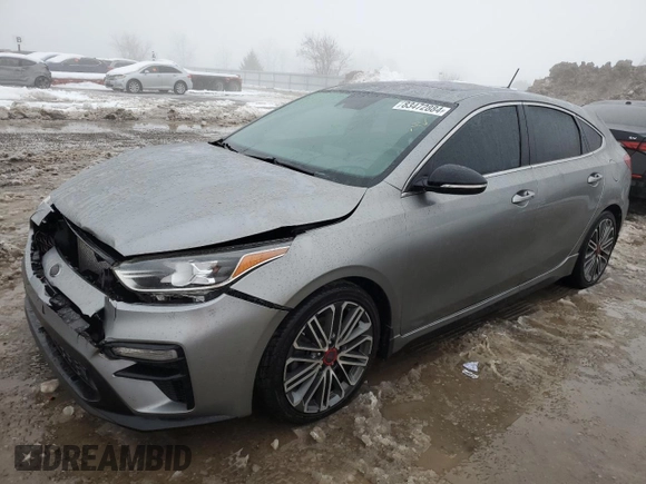 2020 Kia Forte GT with VIN KNAF45A71L5060316, listed as a Copart auction lot 83472884 with 170,871 mi miles and Salvage Title. Bid and sale history available at carsss.com. Image 1.