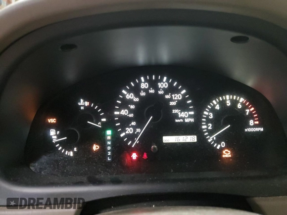 2002 Lexus RX 300 with VIN JTJHF10U220260734, listed as a Copart auction lot 80575794 with 161,218 mi miles and Salvage Title. Bid and sale history available at carsss.com. Image 9.