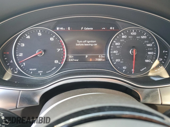 2018 Audi A6 Prestige z VIN WAUH3AFCXJN050732, wystawiony jako Copart lot #75430174 z przebiegiem 71 881 mil mil oraz Szkoda całkowita • Salvage title. Historia ofert i sprzedaży dostępna na DreamBid. Obrazek 9.