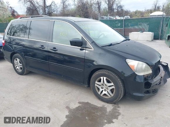 2006 Honda Odyssey EX-L with VIN 5FNRL38756B448827, listed as a IAAI auction lot 41952352 with 108,771 mi miles. Bid and sale history available at carsss.com. Image 1.