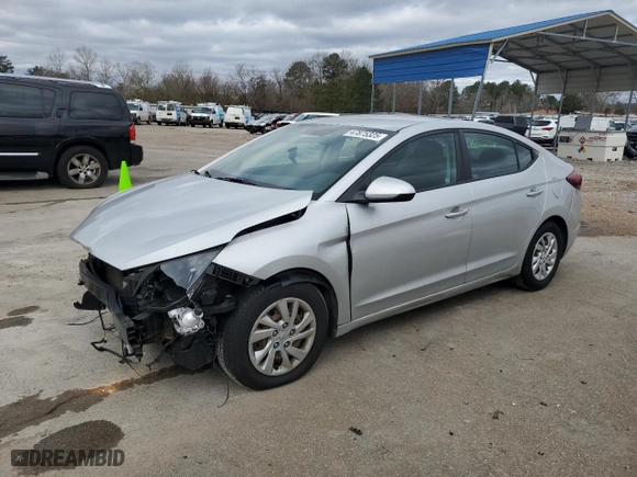 2019 Hyundai Elantra SE with VIN 5NPD74LF4KH422461, listed as a Copart auction lot 47875325 with 122,797 mi miles and Salvage Title. Bid and sale history available at carsss.com. Image 1.