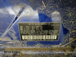 2022 Subaru Impreza z VIN 4S3GTAB61N3710785, wystawiony jako Copart lot #53569315 z przebiegiem 73 192 mil mil oraz Nie do naprawy • Non repairable. Historia ofert i sprzedaży dostępna na DreamBid. Obrazek 13.