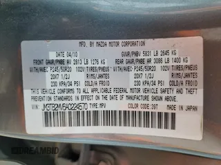 2010 Mazda CX-9 Sport with VIN JM3TB2MV6A0224570, listed as a Copart auction lot 47061615 with 216,060 mi miles and Salvage Title. Bid and sale history available at carsss.com. Image 15.