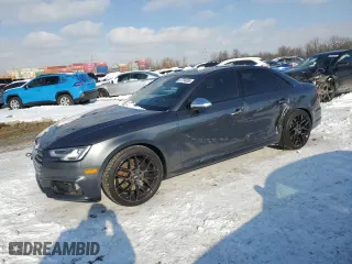 2018 Audi S4 Prestige with VIN WAUC4AF44JA127683, listed as a Copart auction lot 87794065 with 95,729 mi miles and Salvage Title. Bid and sale history available at carsss.com. Image 1.