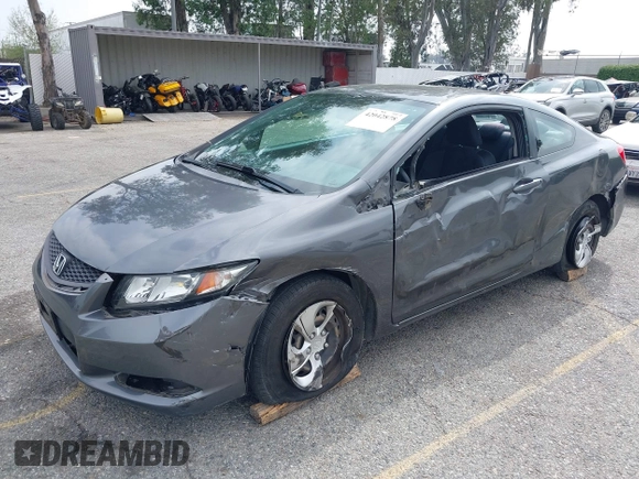 2013 Honda Civic Cpe LX with VIN 2HGFG3B58DH521213, listed as a IAAI auction lot 42042878 with 46,865 mi miles. Bid and sale history available at carsss.com. Image 18.
