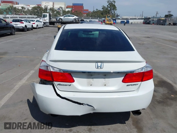2014 Honda Accord Sedan Sport with VIN 1HGCR2F52EA204769, listed as a IAAI auction lot 41998267 with 53,496 mi miles. Bid and sale history available at carsss.com. Image 16.