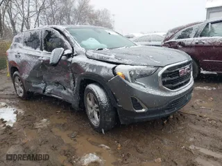 2020 GMC Terrain SLE with VIN 3GKALMEVXLL196807, listed as a IAAI auction lot 40915152 with 91,193 mi miles. Bid and sale history available at carsss.com. Image 1.