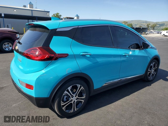 2021 Chevrolet Bolt EV Premier with VIN 1G1FZ6S01M4105220, listed as a Copart auction lot 54224355 with 41,882 mi miles and Salvage title. Bid and sale history available at DreamBid. Image 3.