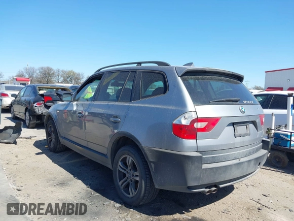 2005 BMW X3 3.0i with VIN WBXPA934X5WD03196, listed as a IAAI auction lot 41758262 with 136,523 mi miles. Bid and sale history available at carsss.com. Image 3.
