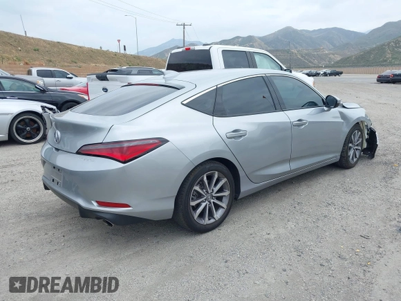 2024 Acura Integra with VIN 19UDE4H23RA027105, listed as a IAAI auction lot 42195084 with 12,419 mi miles and . Bid and sale history available at DreamBid. Image 4.