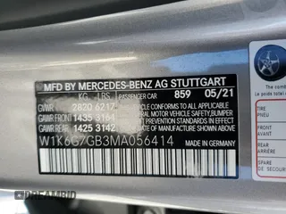 2021 Mercedes-Benz S 580 with VIN W1K6G7GB3MA056414, listed as a Copart auction lot 47523345 with Not Provided miles and Salvage Title. Bid and sale history available at DreamBid. Image 12.