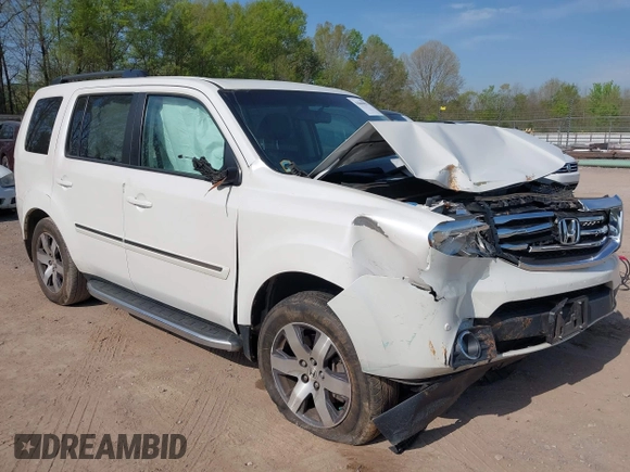2013 Honda Pilot Touring with VIN 5FNYF3H92DB034731, listed as a IAAI auction lot 42049853 with 127,278 mi miles and . Bid and sale history available at DreamBid. Image 1.