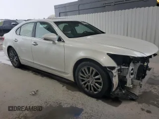 2016 Lexus LS 460 with VIN JTHBL5EF1G5140323, listed as a Copart auction lot 46090725 with 62,707 mi miles and Salvage title. Bid and sale history available at DreamBid. Image 4.