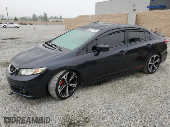 2015 Honda Civic Sedan Si with VIN 2HGFB6E56FH708397, listed as a Copart auction lot 53377305 with 112,385 mi miles and Clean Title. Bid and sale history available at carsss.com. Image 1.