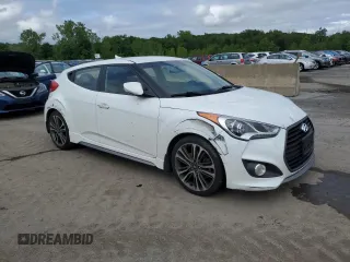 2016 Hyundai Veloster Turbo with VIN KMHTC6AE8GU279083, listed as a Copart auction lot 60443225 with 103,382 mi miles and Salvage title. Bid and sale history available at DreamBid. Image 4.