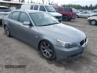 2004 BMW 5 Series 545iA with VIN WBANB33534B113120, listed as a IAAI auction lot 42078745 with 43,012 mi miles. Bid and sale history available at carsss.com. Image 1.