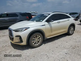 2023 Infiniti QX55 Sensory z VIN 3PCAJ5LR6PF100981, wystawiony jako Copart lot #55351245 z przebiegiem 33 303 mil mil oraz Szkody całkowita. Historia ofert i sprzedaży dostępna na DreamBid. Obrazek 1.