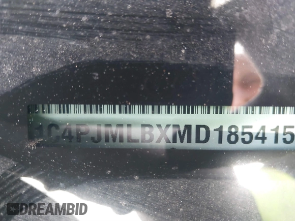 2021 Jeep Cherokee Latitude Plus with VIN 1C4PJMLBXMD185415, listed as a IAAI auction lot 41773843 with 62,770 mi miles and . Bid and sale history available at DreamBid. Image 17.