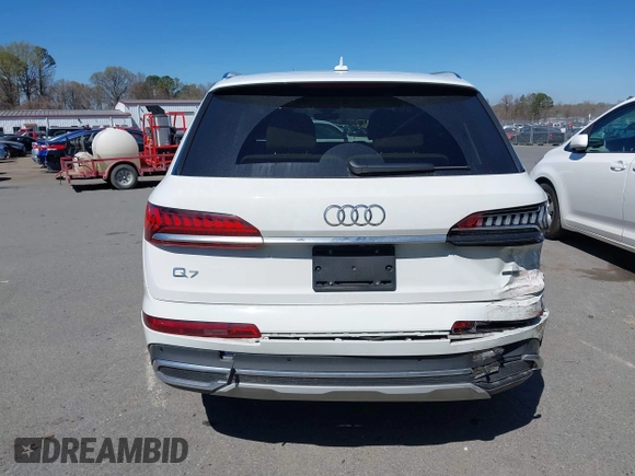 2023 Audi Q7 Premium Plus with VIN WA1LCBF72PD031042, listed as a IAAI auction lot 41825855 with 28,869 mi miles and . Bid and sale history available at DreamBid. Image 16.