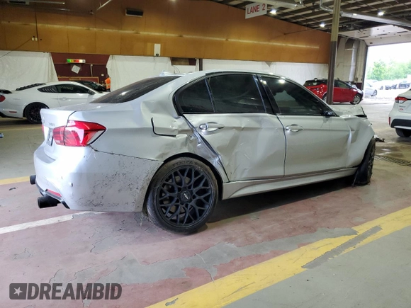 2017 BMW 3 Series 340i xDrive with VIN WBA8B7G37HNU37740, listed as a Copart auction lot 58525925 with Not provided miles and Salvage title. Bid and sale history available at DreamBid. Image 3.
