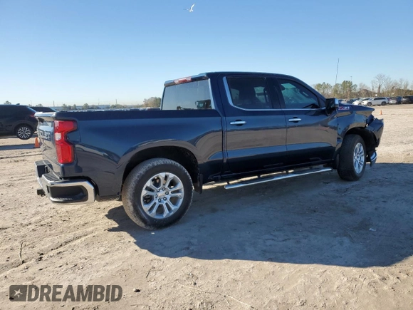 2023 Chevrolet Silverado 1500 LTZ with VIN 1GCUDGE89PZ129566, listed as a Copart auction lot 42540585 with 22,918 mi miles and Salvage Title. Bid and sale history available at carsss.com. Image 3.