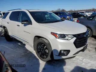 2021 Chevrolet Traverse Premier with VIN 1GNEVKKW4MJ238428, listed as a Copart auction lot 87751075 with 44,501 mi miles and Salvage title. Bid and sale history available at DreamBid. Image 4.