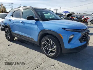 2024 Chevrolet TrailBlazer RS with VIN KL79MTSL1RB068360, listed as a Copart auction lot 47034955 with 8,091 mi miles and Salvage Title. Bid and sale history available at carsss.com. Image 4.