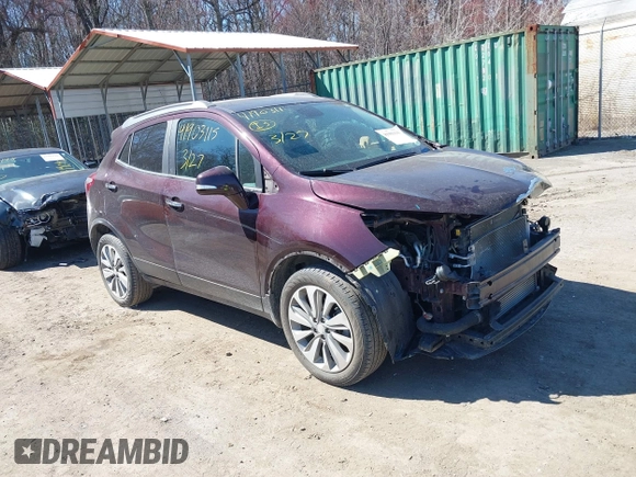 2018 Buick Encore Preferred with VIN KL4CJASB9JB682147, listed as a IAAI auction lot 41903115 with 57,897 mi miles and . Bid and sale history available at carsss.com. Image 1.