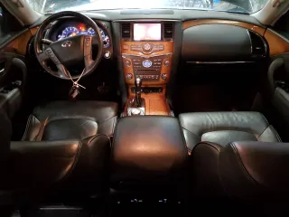2012 Infiniti QX56 7-passenger with VIN JN8AZ2NE5C9015530, listed as a Copart auction lot 78957604 with 120,104 mi miles and Salvage Title. Bid and sale history available at carsss.com. Image 8.