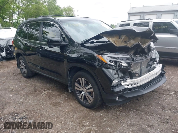 2018 Honda Pilot EX-L z VIN 5FNYF6H53JB009282, wystawiony jako IAAI lot #42331361 z przebiegiem 98 127 mil mil oraz . Historia ofert i sprzedaży dostępna na DreamBid. Obrazek 1.