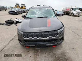 2022 Jeep Compass Trailhawk with VIN 3C4NJDDB8NT159574, listed as a Copart auction lot 58089285 with 24,276 mi miles and Salvage title. Bid and sale history available at DreamBid. Image 5.