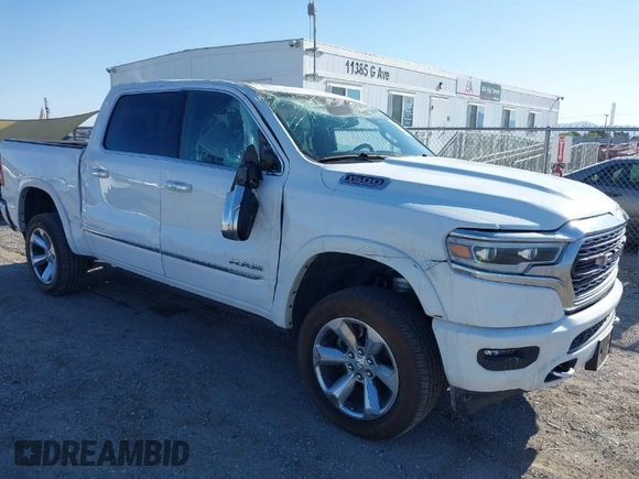 2021 Ram 1500 Limited with VIN 1C6SRFHT0MN626891, listed as a IAAI auction lot 41999414 with 38,931 mi miles and . Bid and sale history available at DreamBid. Image 1.