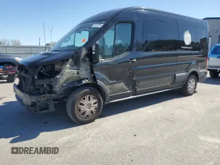 2015 Ford Transit Passenger XL with VIN 1FBAX2CM4FKB22551, listed as a Copart auction lot 48118205 with 175,297 mi miles and Salvage Title. Bid and sale history available at carsss.com. Image 1.
