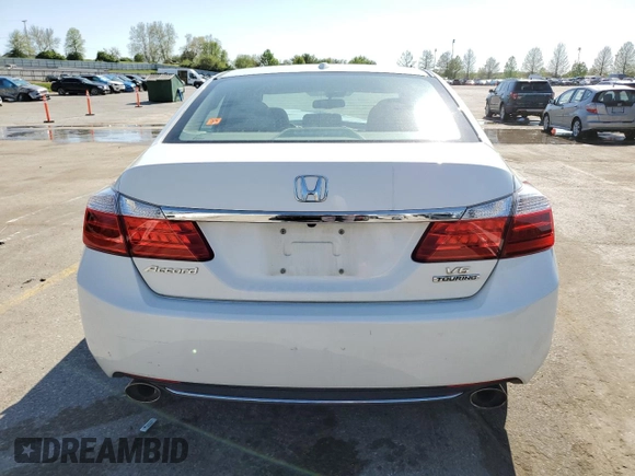 2013 Honda Accord Touring with VIN 1HGCR3F98DA032772, listed as a Copart auction lot 53955005 with 133,280 mi miles and Salvage title. Bid and sale history available at DreamBid. Image 6.