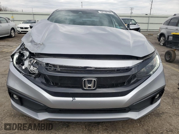 2020 Honda Civic Sedan Sport with VIN 2HGFC2F82LH565281, listed as a Copart auction lot 52740785 with 70,911 mi miles and Salvage Title. Bid and sale history available at carsss.com. Image 5.