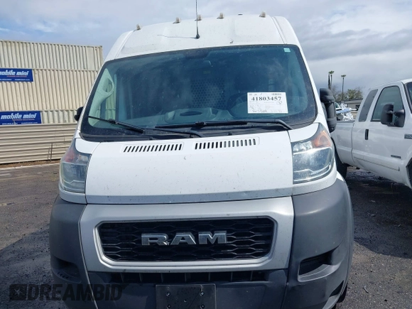 2019 Ram ProMaster Cargo with VIN 3C6TRVCG7KE562908, listed as a IAAI auction lot 41803457 with 167,864 mi miles and . Bid and sale history available at DreamBid. Image 12.