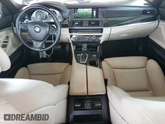 2013 BMW 5 Series 550i with VIN WBAFR9C52DDX80316, listed as a Copart auction lot 53540725 with 122,896 mi miles and Salvage Title. Bid and sale history available at carsss.com. Image 8.