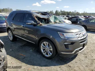 2018 Ford Explorer Limited with VIN 1FM5K7F81JGB27270, listed as a Copart auction lot 74466594 with 43,442 mi miles and Salvage Title. Bid and sale history available at carsss.com. Image 4.