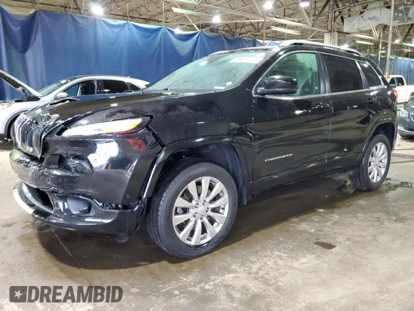 2018 Jeep Cherokee Overland with VIN 1C4PJMJX2JD614458, listed as a Copart auction lot 85475184 with 74,068 mi miles and Clean Title. Bid and sale history available at carsss.com. Image 1.