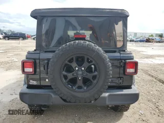 2021 Jeep Wrangler Unlimited Willys Sport with VIN 1C4HJXDN3MW681126, listed as a Copart auction lot 61303544 with 39,514 mi miles and Salvage title. Bid and sale history available at DreamBid. Image 6.