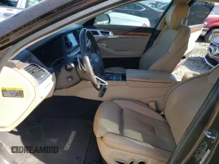 2015 Hyundai Genesis 3.8L with VIN KMHGN4JE6FU073937, listed as a Copart auction lot 55221414 with 51,771 mi miles and Salvage Title. Bid and sale history available at carsss.com. Image 7.