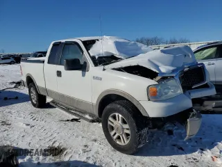2005 Ford F-150 XLT with VIN 1FTPX14555NA48125, listed as a Copart auction lot 46129885 with 203,695 mi miles and Salvage Title. Bid and sale history available at carsss.com. Image 4.