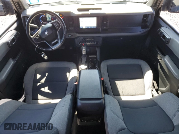 2022 Ford Bronco with VIN 1FMDE5BH6NLB01029, listed as a Copart auction lot 45603155 with 98,385 mi miles and Salvage Title. Bid and sale history available at DreamBid. Image 8.