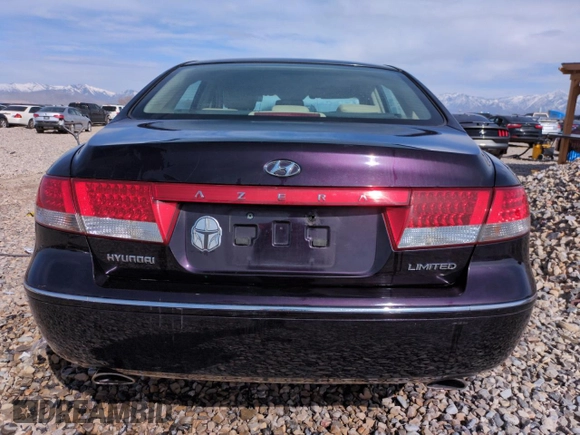 2006 Hyundai Azera SE with VIN KMHFC46F36A057974, listed as a Copart auction lot 52179905 with 142,391 mi miles and Salvage Title. Bid and sale history available at DreamBid. Image 6.