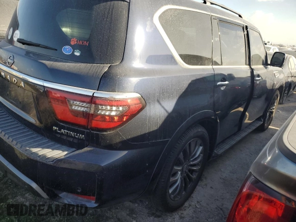 2021 Nissan Armada Platinum with VIN JN8AY2CC3M9147997, listed as a Copart auction lot 76510284 with 61,104 mi miles and Non Repairable. Bid and sale history available at carsss.com. Image 3.