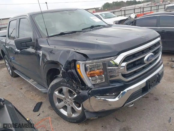 2021 Ford F-150 XL with VIN 1FTFW1E82MFC04444, listed as a IAAI auction lot 41510617 with 47,070 mi miles. Bid and sale history available at carsss.com. Image 1.