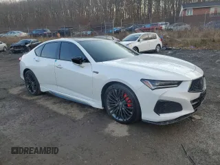 2021 Acura TLX Type S with VIN 19UUB7F07MA001109, listed as a Copart auction lot 85653194 with 0 mi miles and Salvage Title. Bid and sale history available at carsss.com. Image 4.