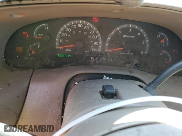 2002 Ford F-150 XLT with VIN 1FTRW08L82KE32539, listed as a Copart auction lot 51017735 with 269,434 mi miles and Salvage Title. Bid and sale history available at carsss.com. Image 9.