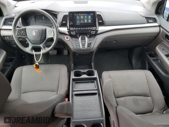2019 Honda Odyssey EX with VIN 5FNRL6H50KB025079, listed as a Copart auction lot 53685495 with 118,998 mi miles and Salvage title. Bid and sale history available at DreamBid. Image 8.